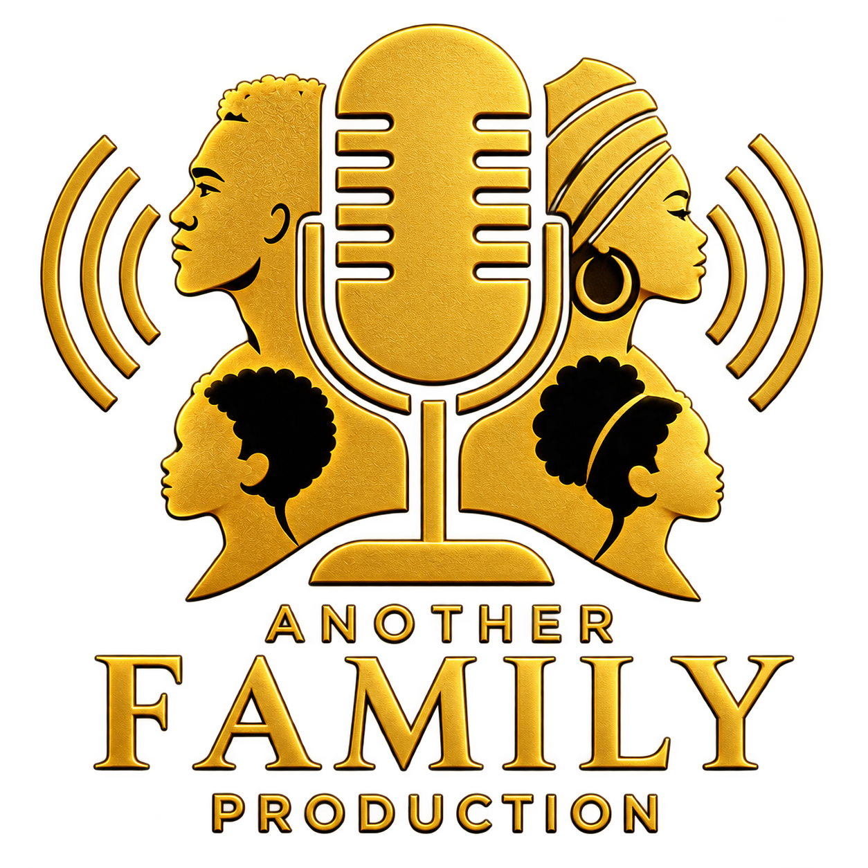 Golden Family Microphone Emblem